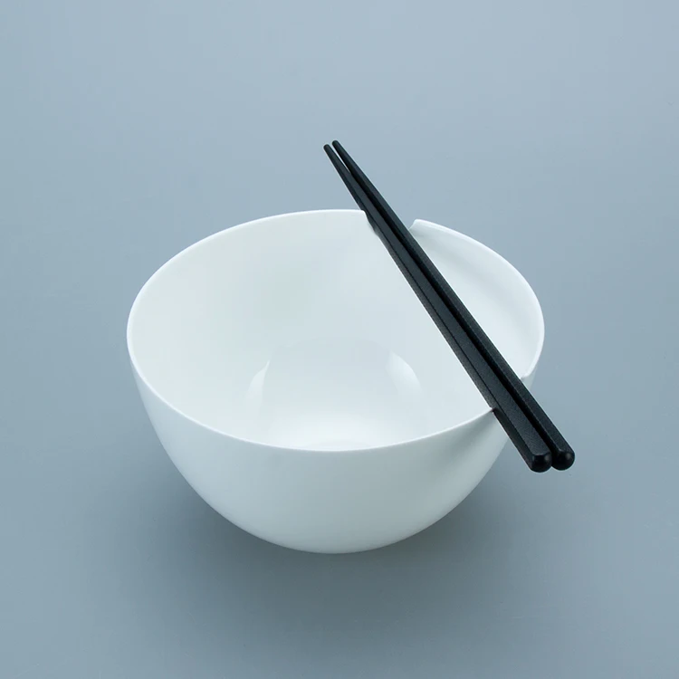 Хорошее качество белая фарфоровая миска для рамен Udon 6 дюймов керамическая палочка еды с матовой поверхностью