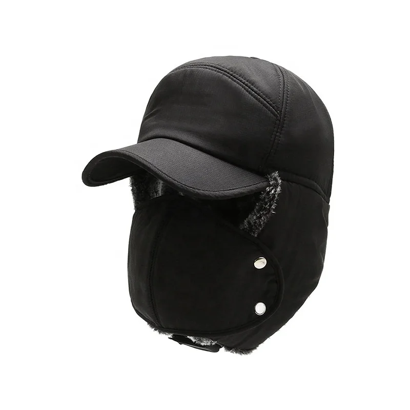 2022 Wholesale custom High Quality New gorros Ear Flaps Windproof Winter Skiing mask warm hat outdoor biking ear cap