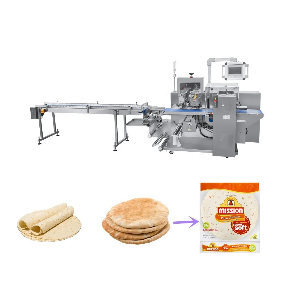 Bostar Sus304 Automatic Multi-function Food Tortilla Wrap Other Plastic Packaging Machines
