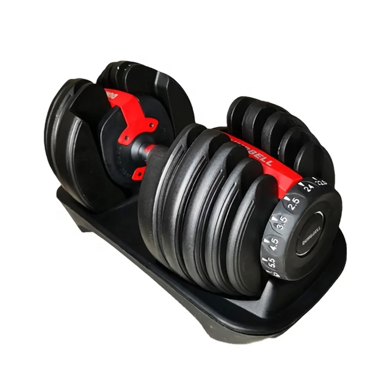 Hot selling adjustable dumbbell set 24KG gym equipment 40KG dumbbell weights