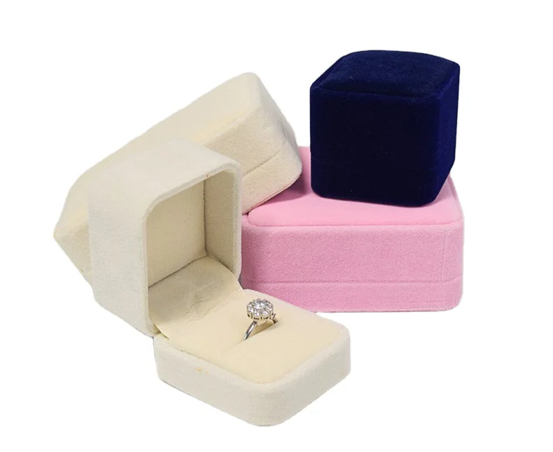 Rings Earrings Necklace Accessories Jewellery Box Organizer Gift Boxes Pink Velvet Travel Jewelry