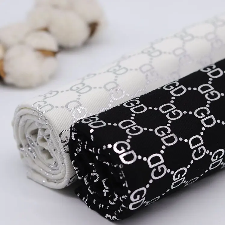 Manufacturers Wholesale Gd Hot Silver Printed Cotton Cloth Clothing Cloth Bags Hat Sofa