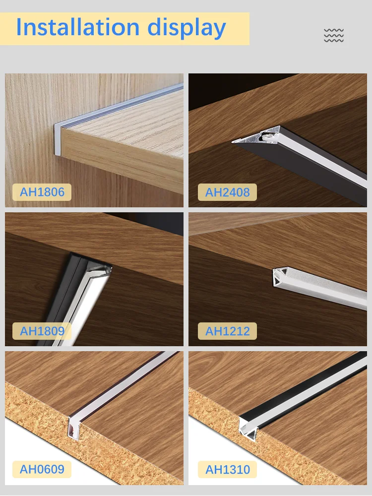 led aluminum profiles for kitchen cabinet wardrobe led profile