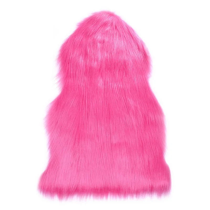 High quality irregular Sheepskin Rug Shaggy Plush Fuax Fur Carpet for Home Decor Mat