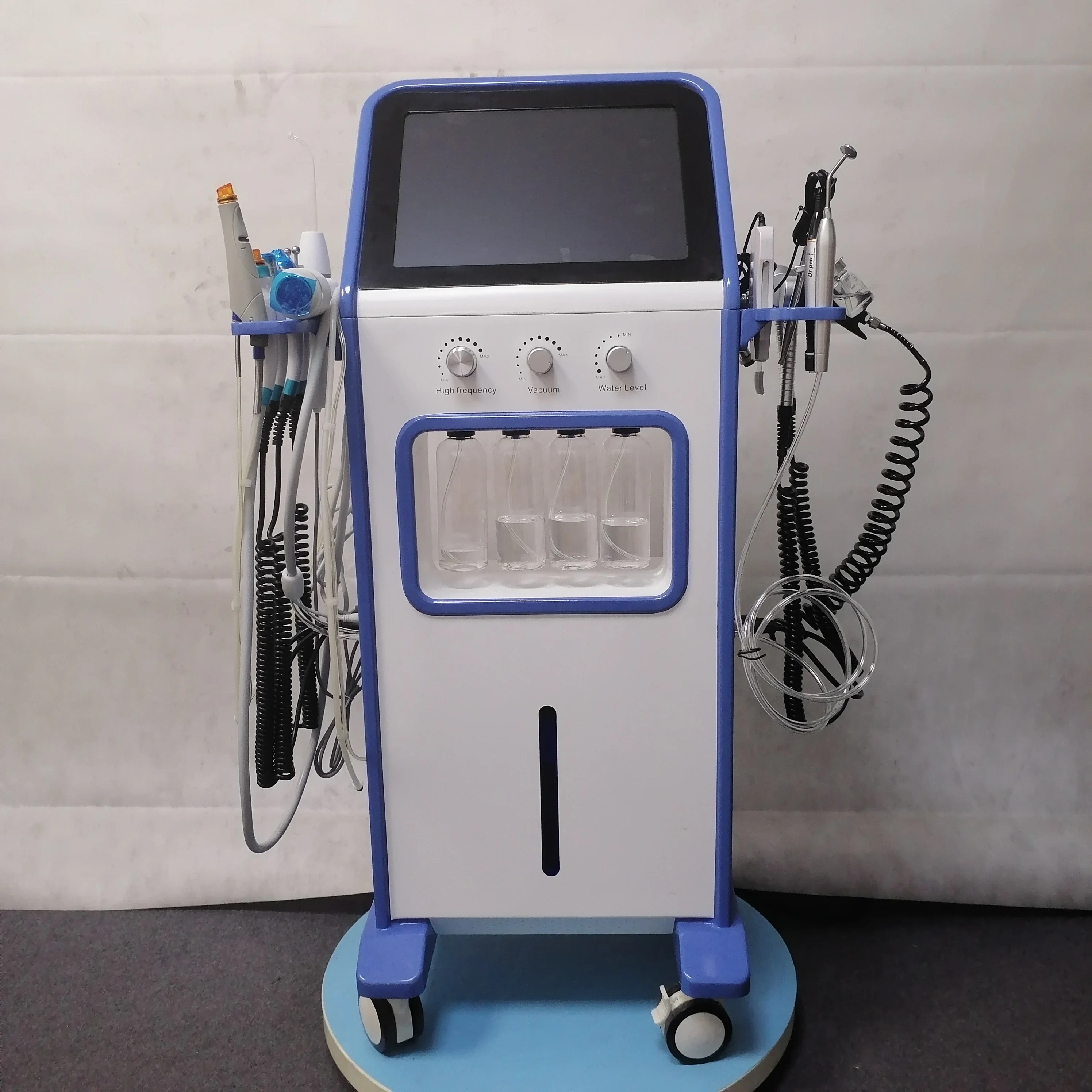 Vertical spa skin care microdermabrasion hydra p facials water  dermabrasion beauty professional  machine handle tips