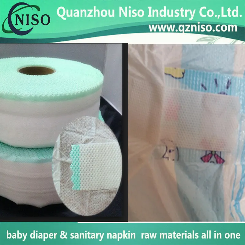 High Quality Durable Using Nonwoven Hook Adhesive Side Tape for Baby Diaper