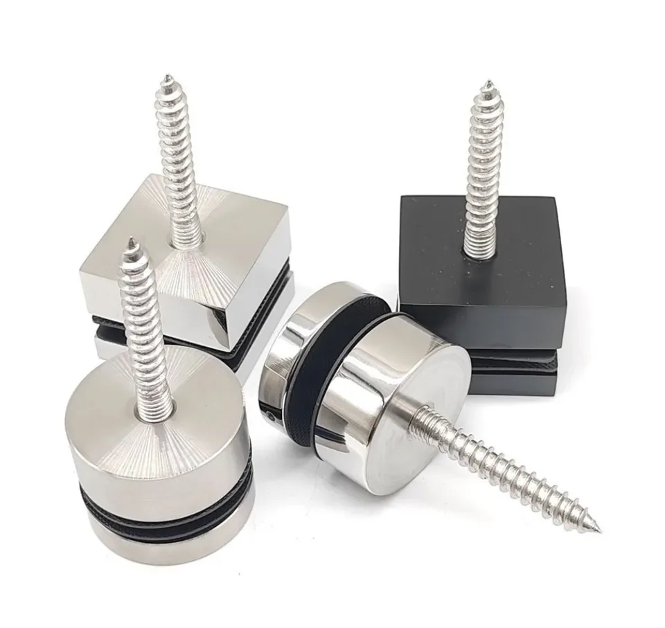 304 316 2205 stainless steel glass fitting accessories glass standoff for handrail railing