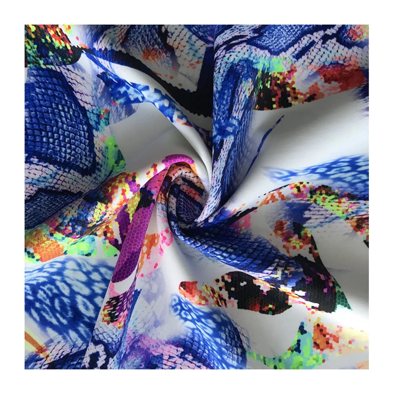 4 way stretch comfortable soft feeling digital printing jersey knit fabric sport fabrics