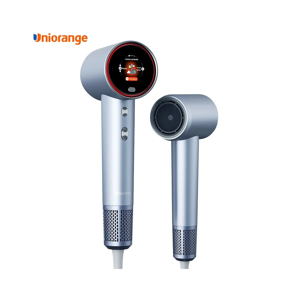 Uniorange Leafless Plasma ionic hair dryer professional salon negative ion BLDC motor hair dryer brush set factory supplier