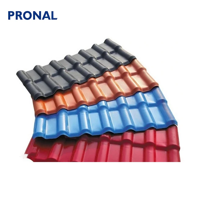 Roma and Spanish Style ASA PVC Plastic Roof Tile / Synthetic Resin Roof Tile