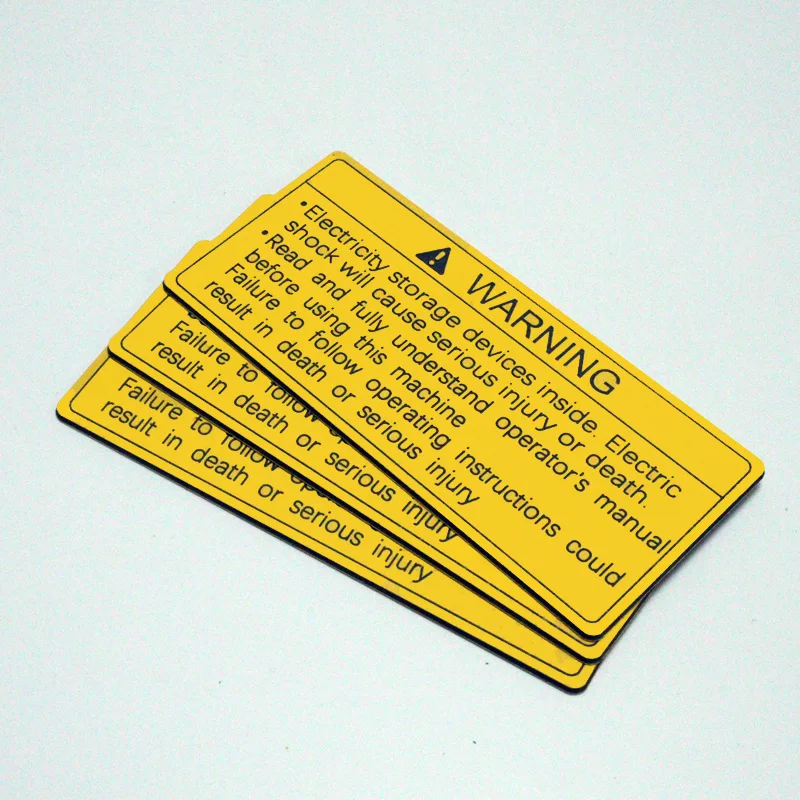 Warning Safety ABS / Phenolic PV Solar Label Tag for Electrical Danger High Voltage
