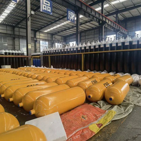 High Pressure CNG Tank 356Mm 50L 80L 100L 200Bar Empty CNG Gas Cylinder Steel Car For  Middle East Market