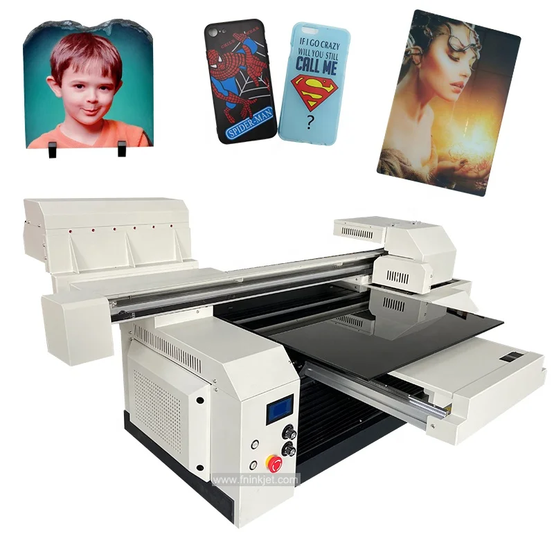 A1 6090 Digital UV Flatbed Printer large Format Printer XP600 3 Printheads White+Color+Varnish UV DTF printer