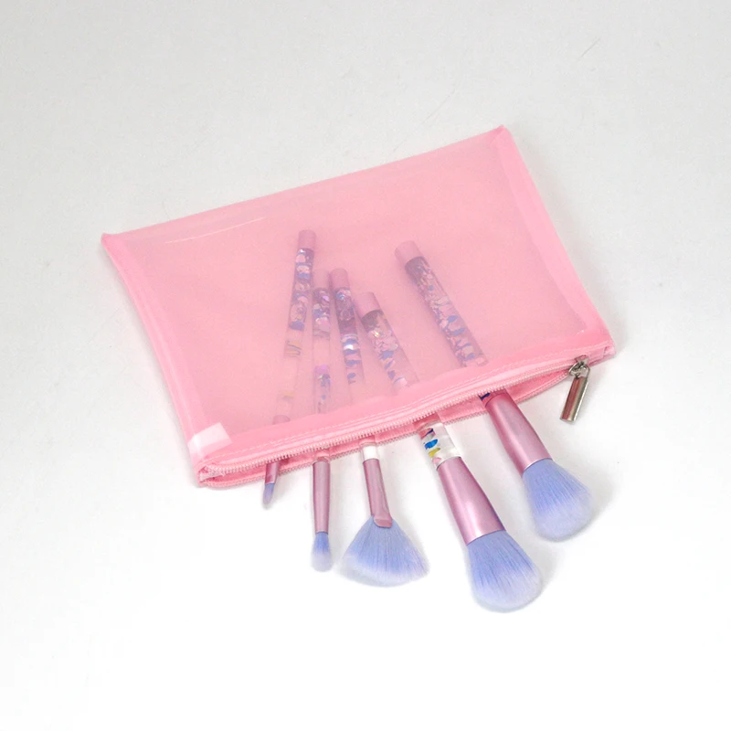 Eco Fashion Cosmetic Bags Cases Waterproof Clear Travel Makeup Brush Toiletry Bag Custom