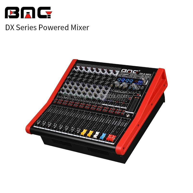 BMG professional powered mixing console Audio mixer with DSP USB Amplifier with New Blueteeth Function for Background