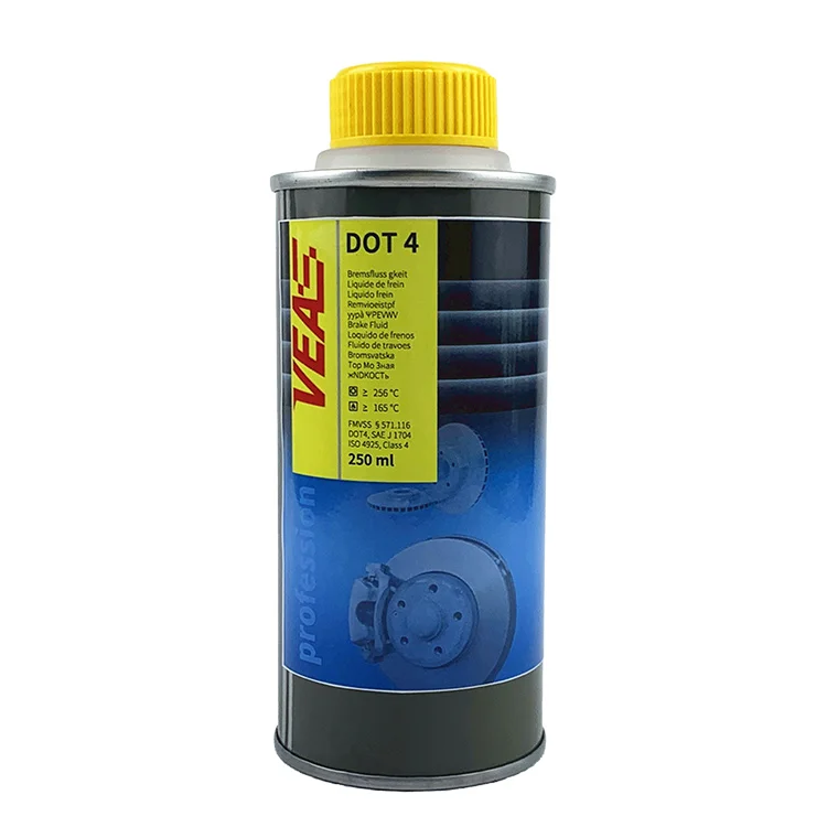 Low Price Car Brake Fluid  DOT 3  DOT 4 High Performance Hydraulic Brake Oil Direct sell from China Factory 250ML