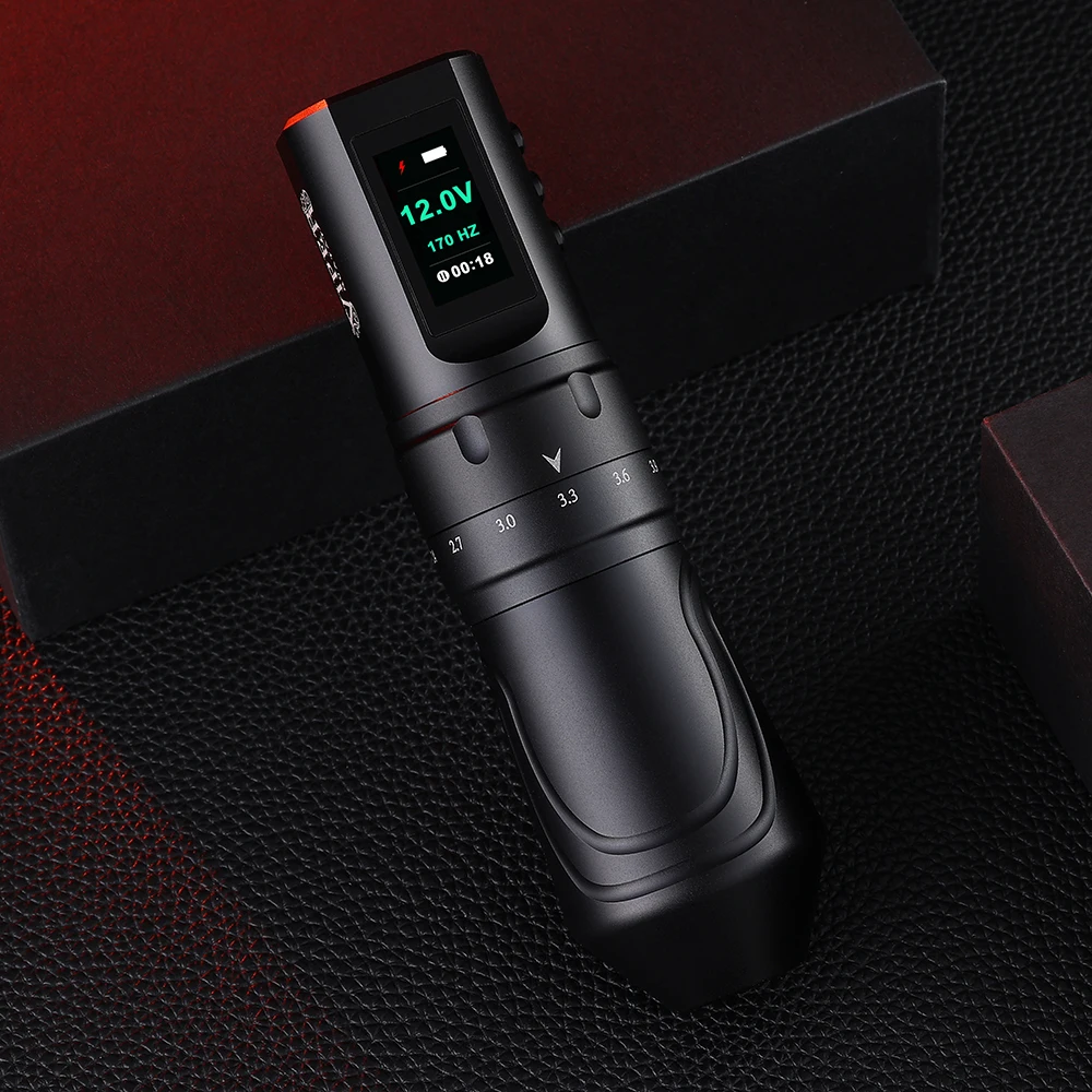 Tattoo RCA Machine Pen Wireless SMP Eyebrow Tattoo Machine Rechargeable Wireless Pen Adjusted Stroke 2.4mm to 4.2mm