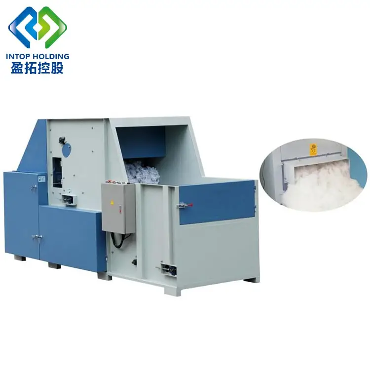 Factory Direct Sale Silicone Sewing Plu Tic Price Polyester Fibre Cotton Carding Tokaysmachinery Fiber Opening Machine