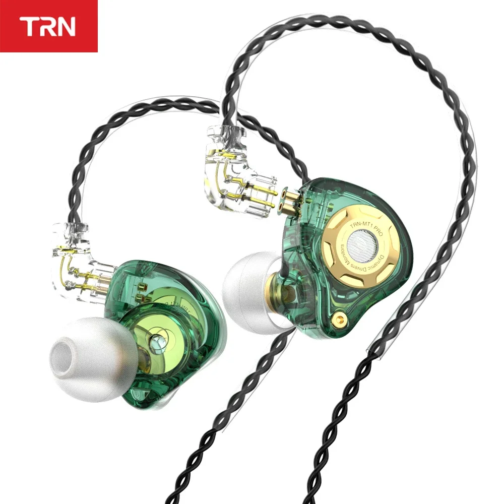 TRN MT1 PRO Drive HiFI 1DD динамические басы Беговые спортивные наушники-вкладыши с микрофоном
