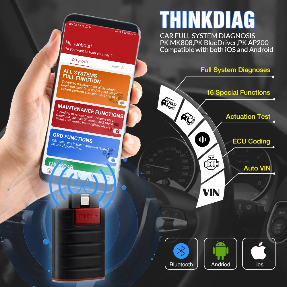 Kingbolen Ediag New Version Full Systems Thinkcar Full Systems Diagnostic Machine For All Cars Easydiag 1 Years Free Update