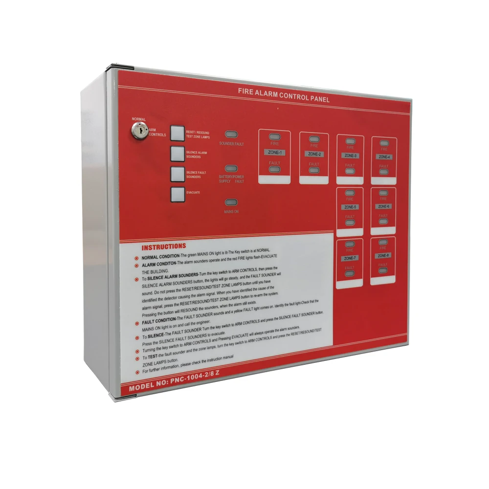 Non-Addressable Fire Alarm System 4 Zone 2 Wired Conventional Fire Alarm Control Panel For Life Safety And Property Protection
