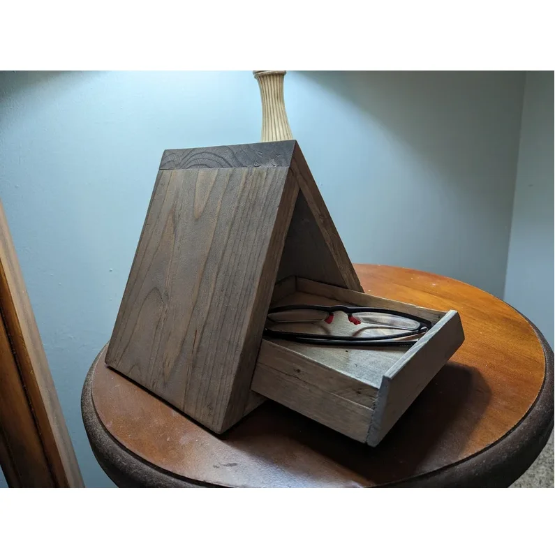 Farmhouse decor rustic creative housewarming christmas birthday gift Nightstand page mark wooden book place holder