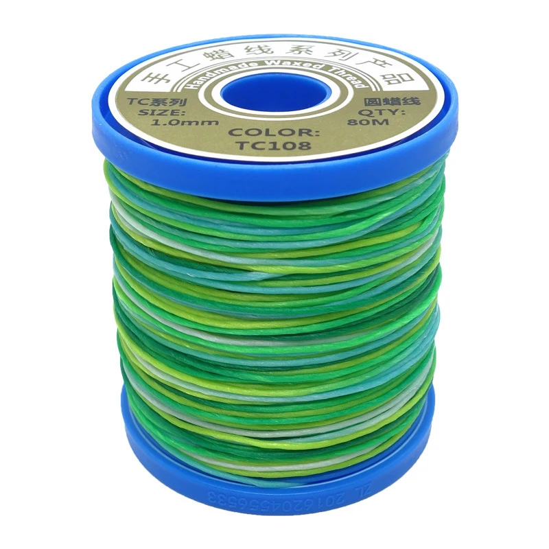 1 мм круглая вощеная нить, шнур для ручного шитья, кожаная нить, вощеная проволока для браслетов, плетеная нить, изготовление ювелирных изделий