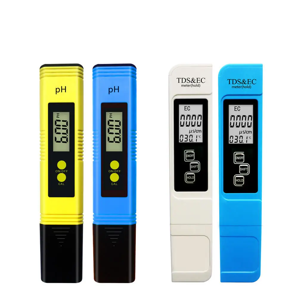 Professional Tds Meter Digital Water Tester TDS EC & Temperature Meter and pH Tester Pen Digital pH Meter for Water Hydroponics