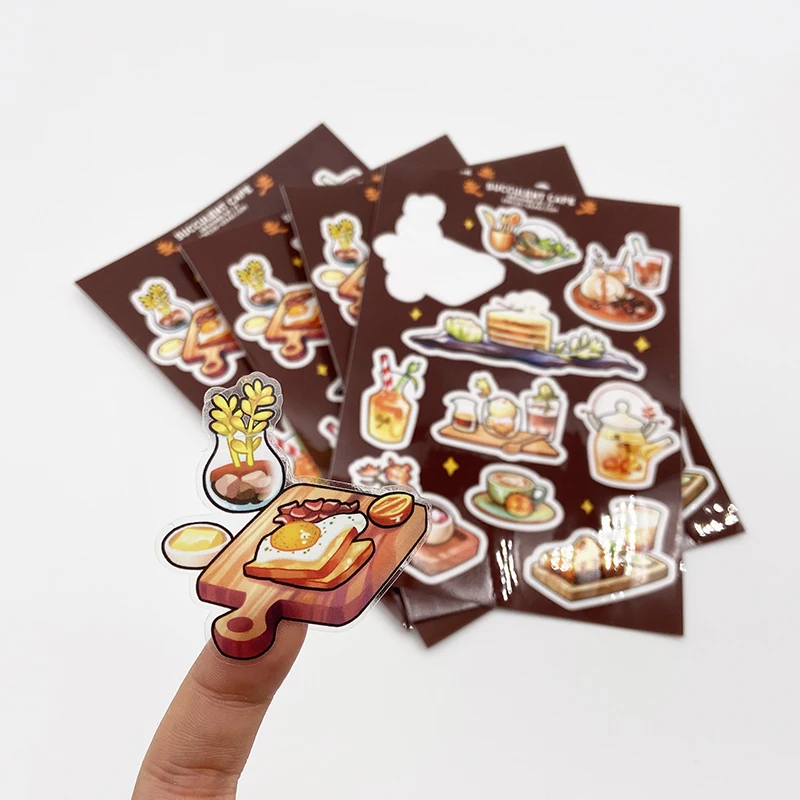 Custom Transparent Waterproof Plastic Vinyl Kiss Cut Label Stickers
