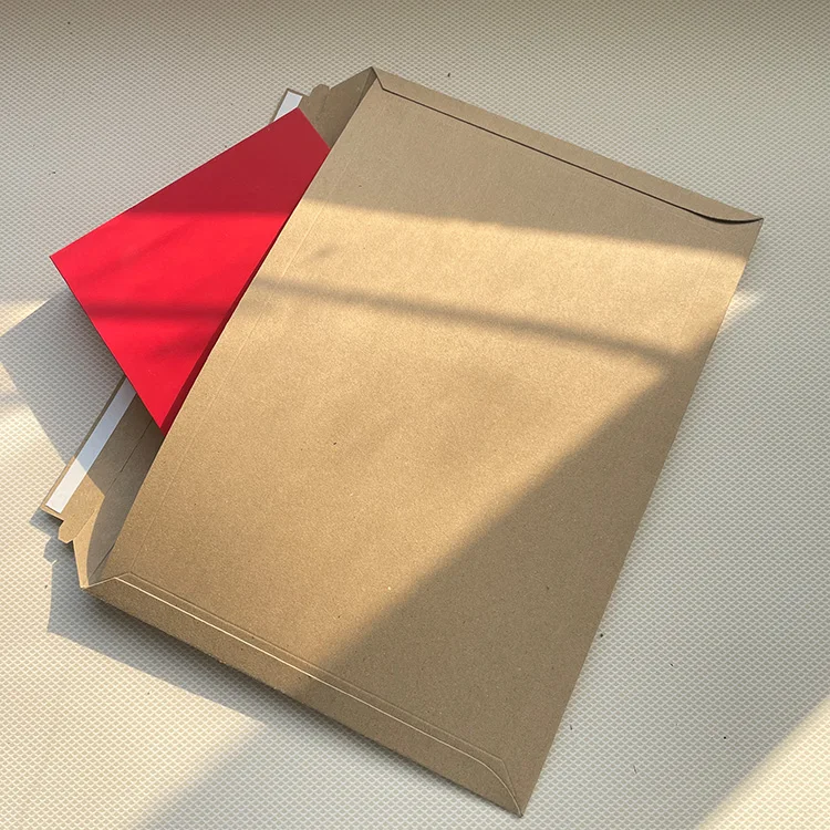 Custom A4 A5 A6 Printing Kraft Paper Courier Shipping Bags Paper Mail Envelope