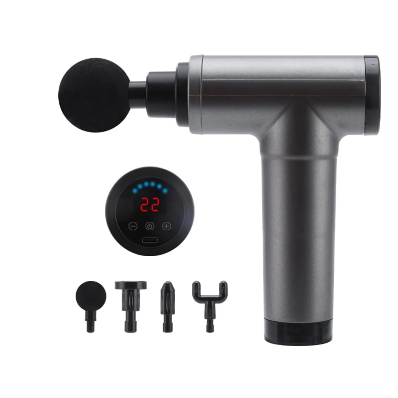 Дешевые Цены Amazon Custom 4 головки малошумный мускул мини Массажный пистолет