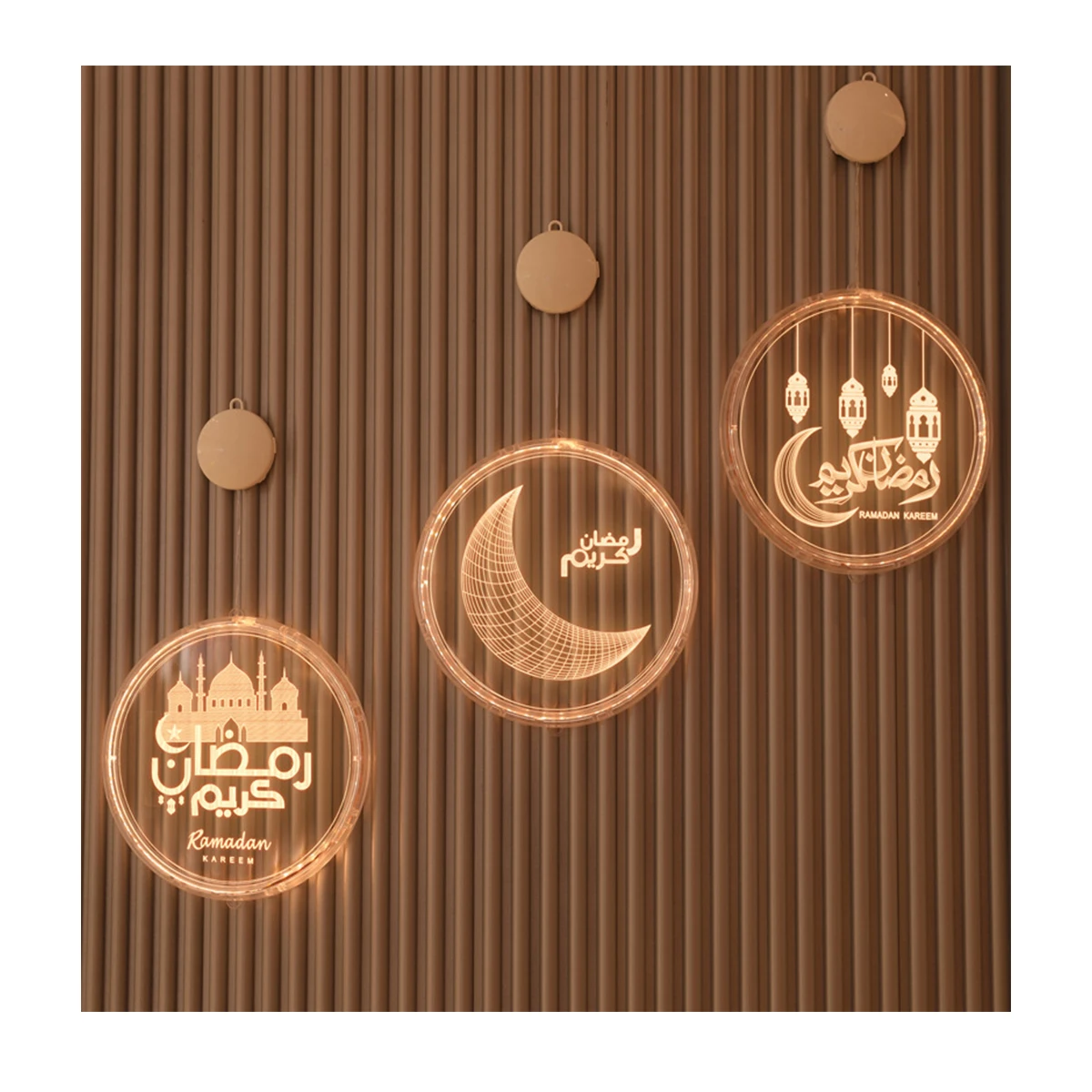 Hot sale Moon Star Led Curtain String Light Garden Xmas Mubarak Ramadan Eid Party  tion Lights