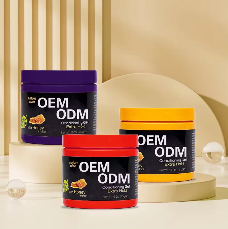 Hot Selling Edge Control Shine And Jam Hair Gel Extra Hold Styling Gel Wax For Black Hair Locks Weaves Braids