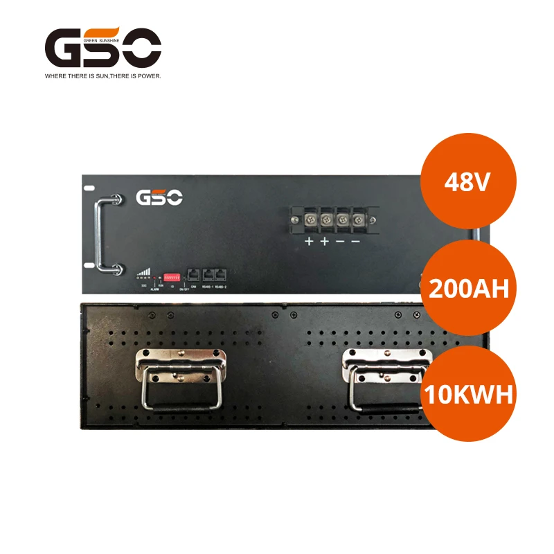 High Quality 48v 200ah Lifepo4 Rack Mount Lipo Battery Lithium Battery For Solar System