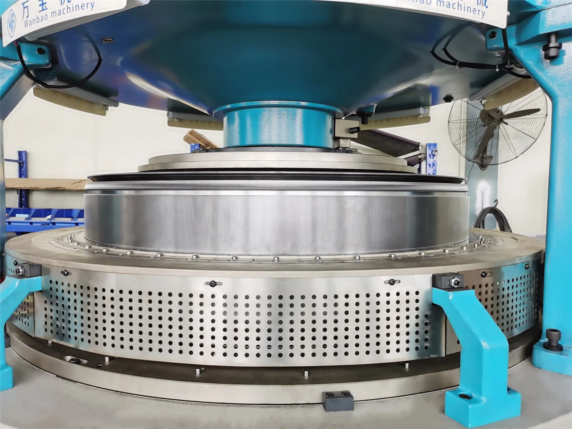 WANBAO Elastic Double Jersey Open Width Weft Knit Circular Knitting Machine by Lecra Apparatus