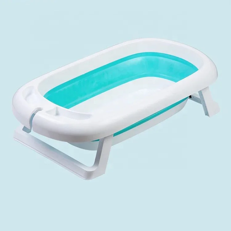 Portable Plastic Toddler Foldable Bath Tubs Complete Set Folding Kid Small Baby Newborn Infant Bathtub