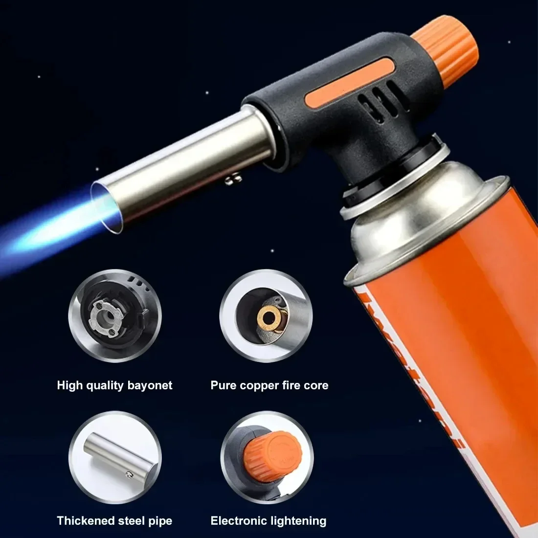 kitchen Metal Flame Bbq Heating Ignition burner Butane Camping Welding Torch Gun cooking butane igniter welding torch
