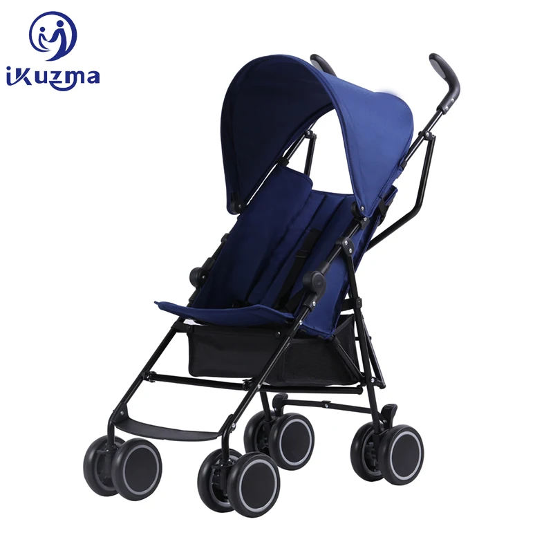 Fast Shipping Convenience 5.6Kg Ultra Light Blue Doll Smart Baby Carriage Baby Buggy Pram