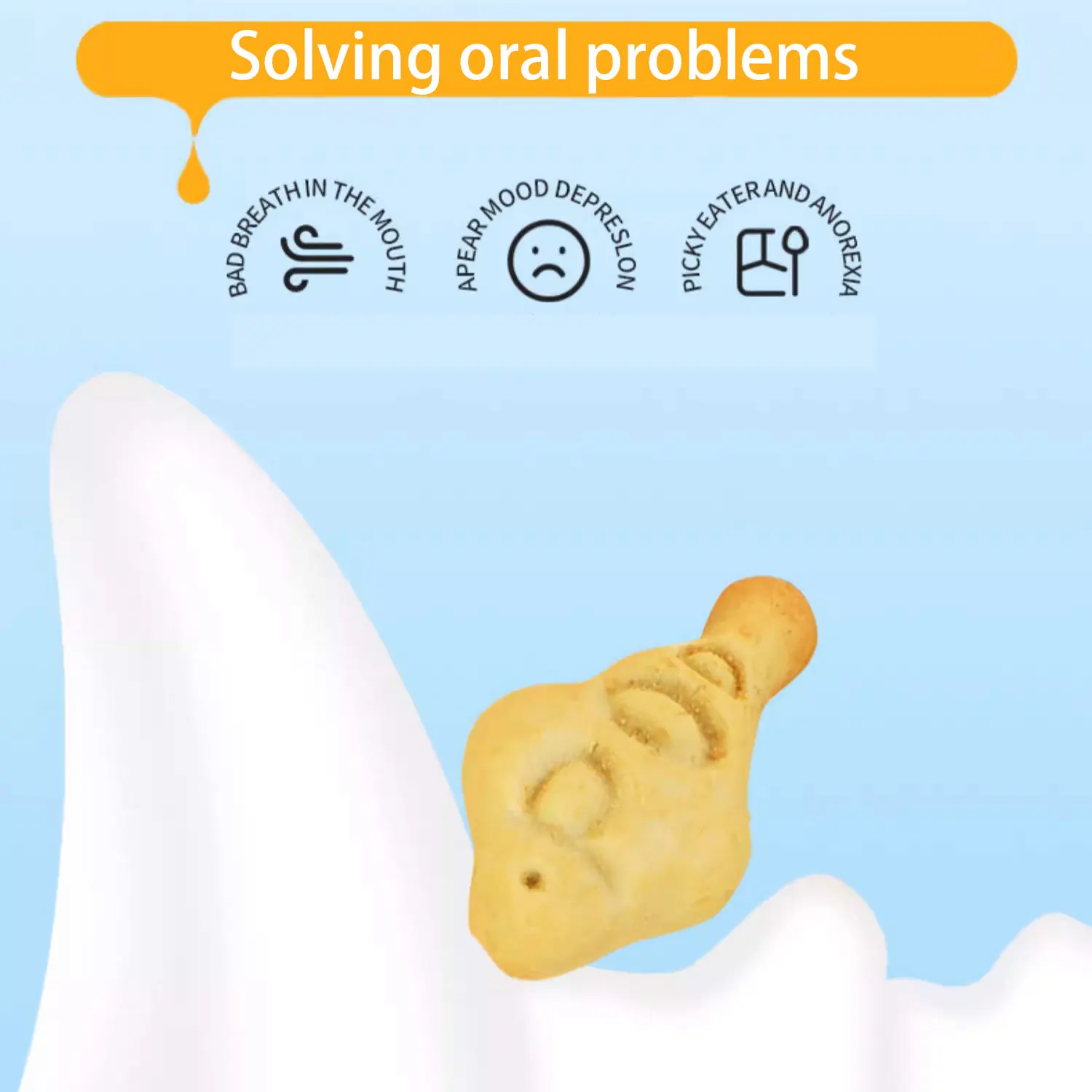 Cat Mint Biscuits Snacks Grass Granules Tooth Cleansing Tooth Grinding Stick Freeze Dried Small Fish Dried and Young Products