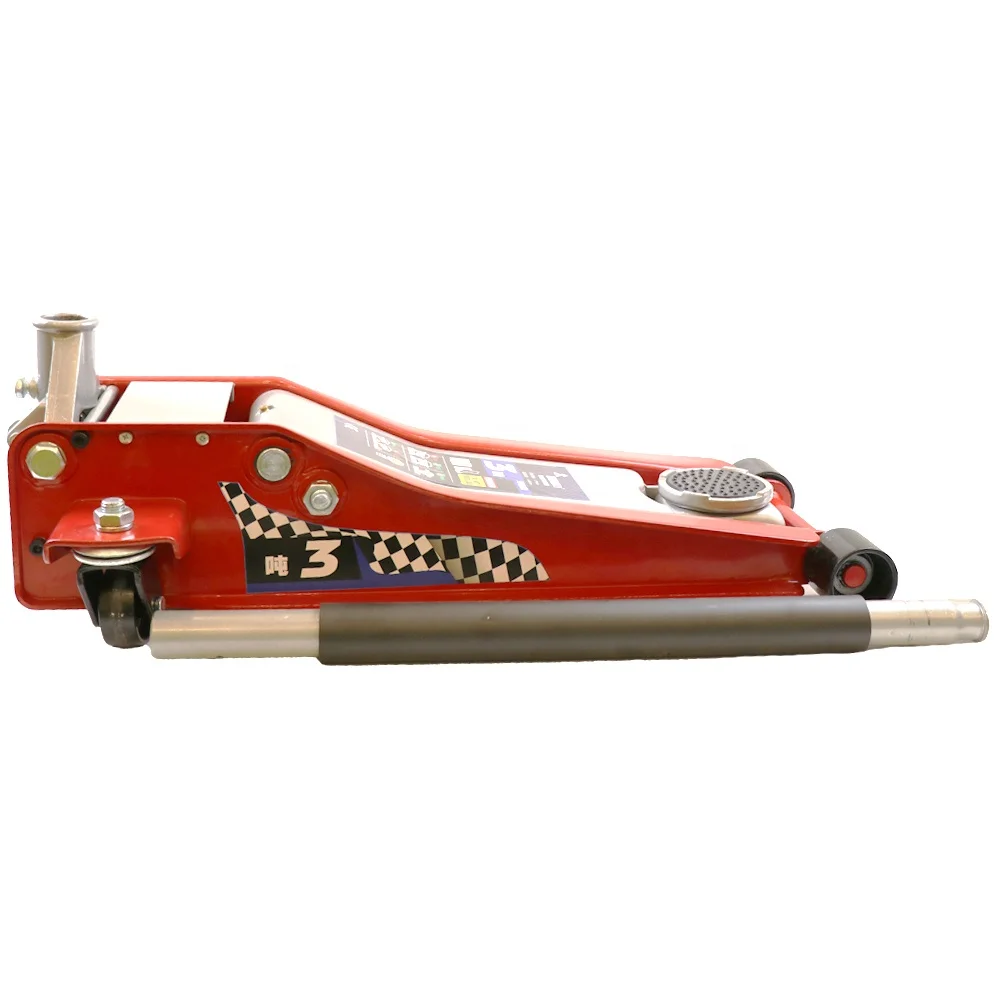 2022 China Tool Manufacturer Wholesale CE Certificate 3T 31.5KG Steel High Profile Dual Pump Portable Oil Hydraulic Floor Jack