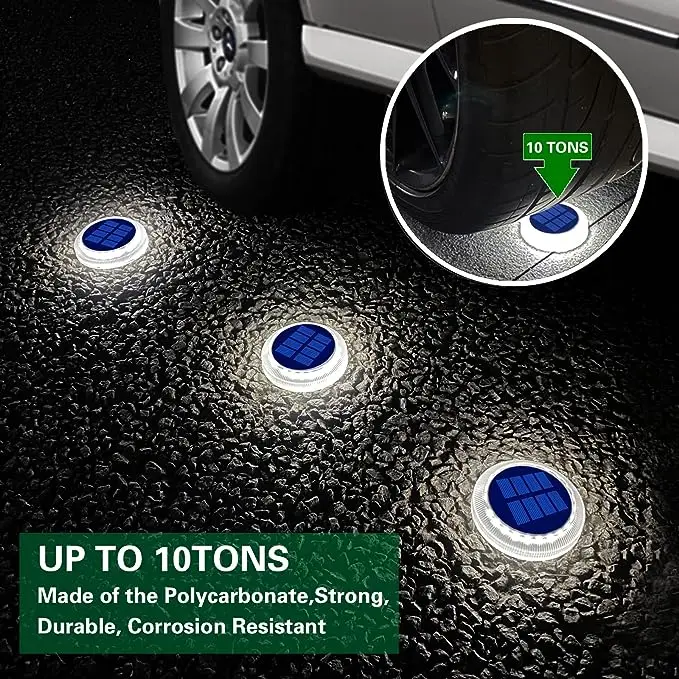 YiLaie уникальный водонепроницаемый IP68 садовый забор на солнечной батарее уличный настил для патио подъездная дорожка светодиодная Солнечная лампа