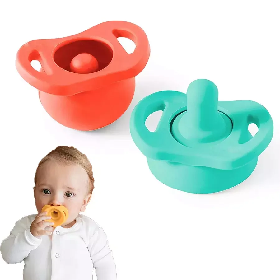 Custom Food Grade Retractable Dummy Pacifiers Baby Pacifier Silicone nipple soother with box container
