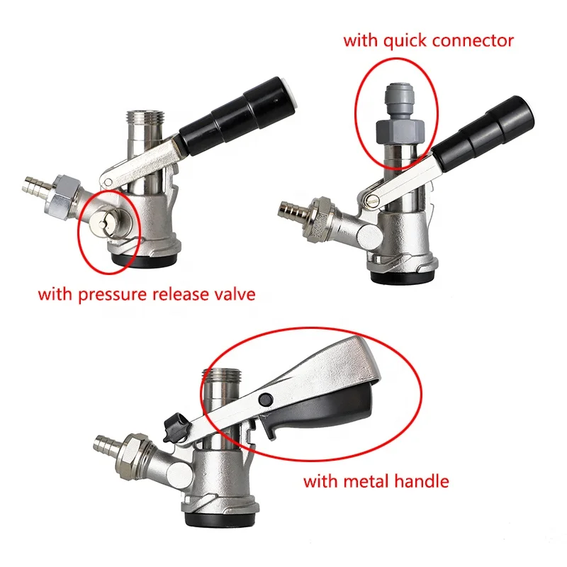 Homebrew Beer Keg Tap A S G D Type Keg Coupler Dispensing Equipment Draft Beer Distribution System