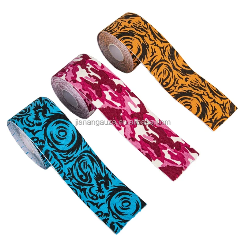 Медицинская цветная кинезиологическая лента с маркировкой CE, кинезиологическая лента tex