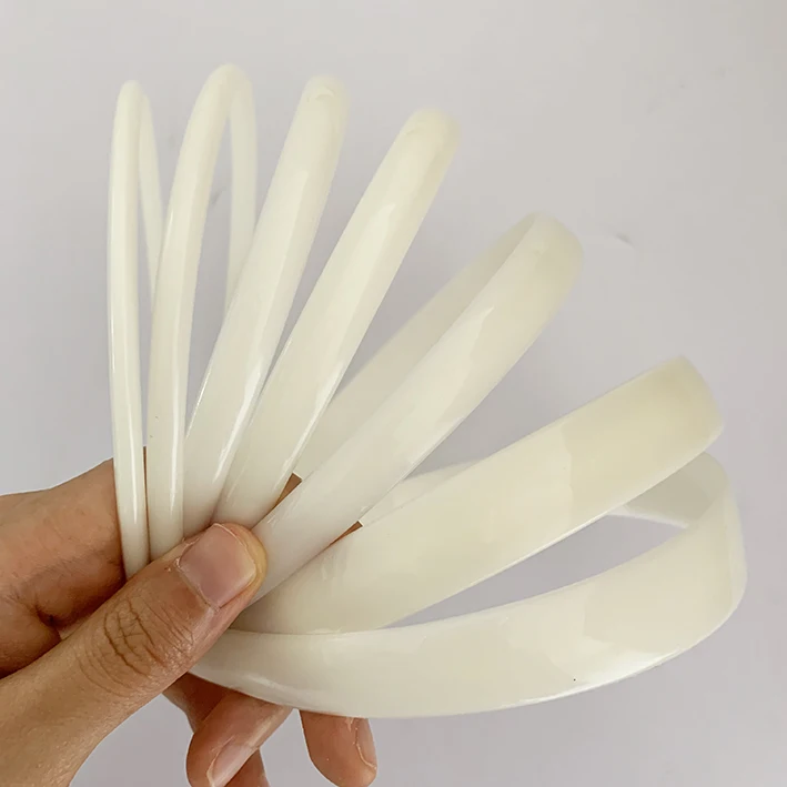 Wholesale Cheap Plain Headband 1Cm 1.2Cm 1.5Cm 2Cm 2.5Cm Without Teeth Super Stretch Wide Black White Plastic Headband