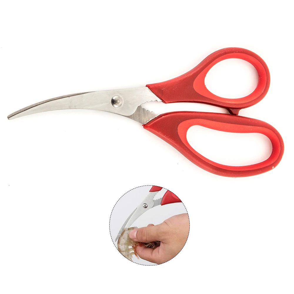 Endurance Stainless Steel Multifunction Seafood Cracker Tool Lobster Shrimp Crab Scissors Seafood Shear