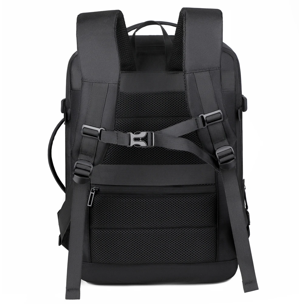 Custom Logo Oxford Cloth Waterproof Business Travel Computer Bag Laptop Backpack With Shoes Compartment