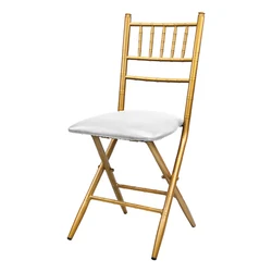 Фабрика Lorero, Свадебное торжество, вечеринка, Золотой металлический складной стул Тиффани chiavari