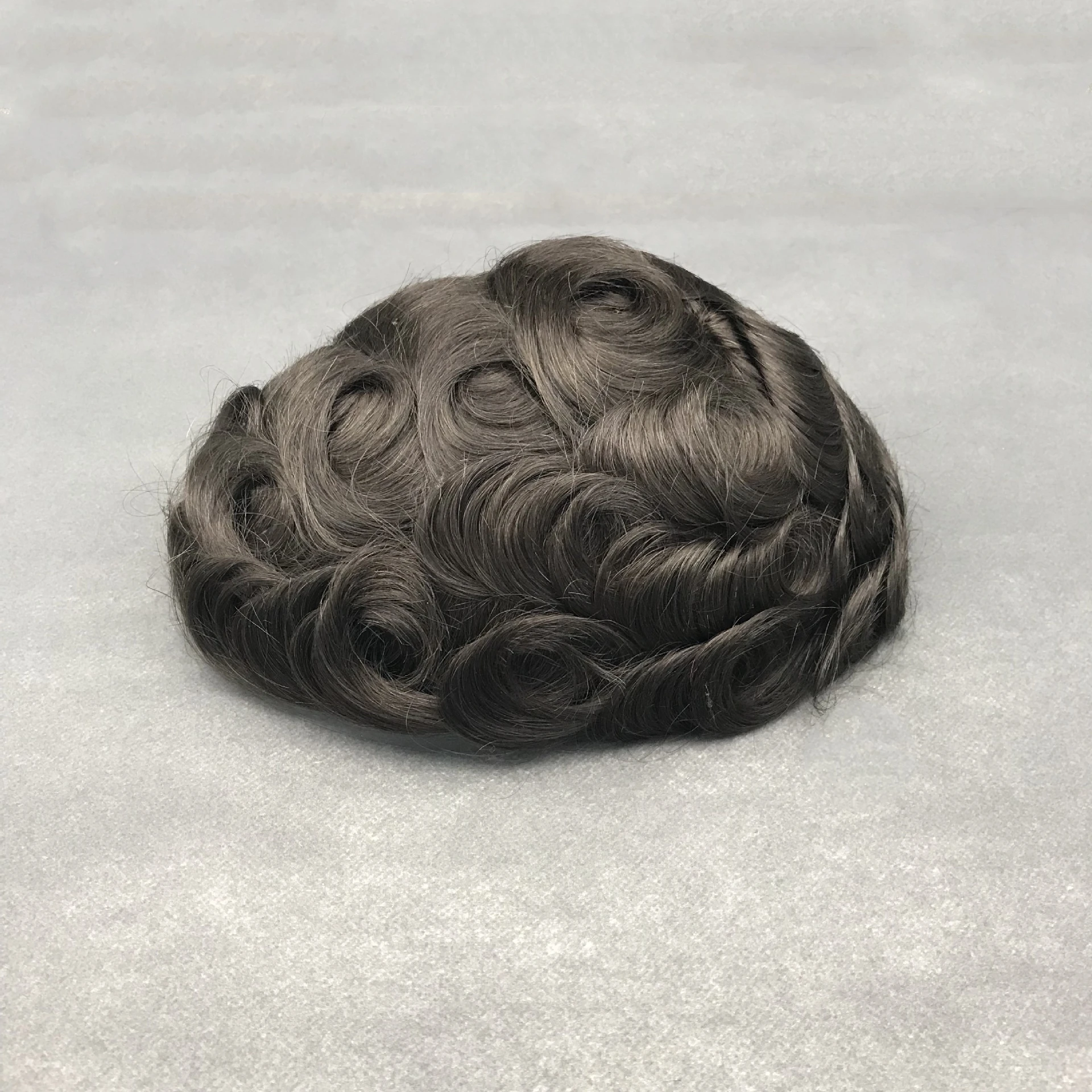 100% Indian Hair Replacement PU Base Ready To Ship Thin Skin Men Wig Human Hair Toupee PU Skin Base Men Toupee For Men Hair