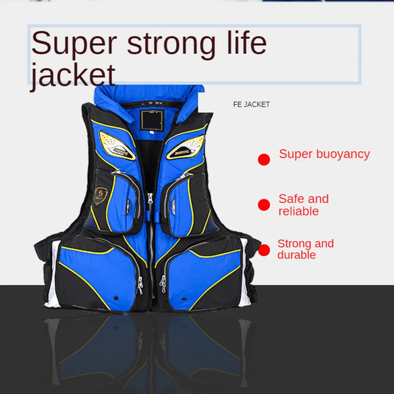 Wakeboard Vest Impact Aid Swim Lifejacket PVC Swimming Water Sport Fishing Life Jackets